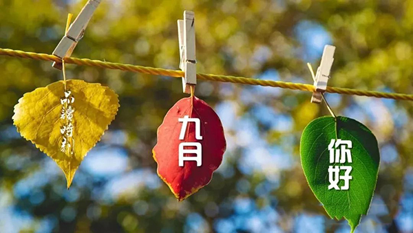 八月再见，九月你好!